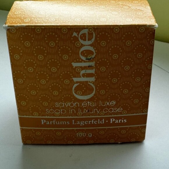 Chloe Vintage NEW 1980s Soap Luxury Case Soap Dish Sealed 3.5oz 100g Parfums - Picture 8 of 16